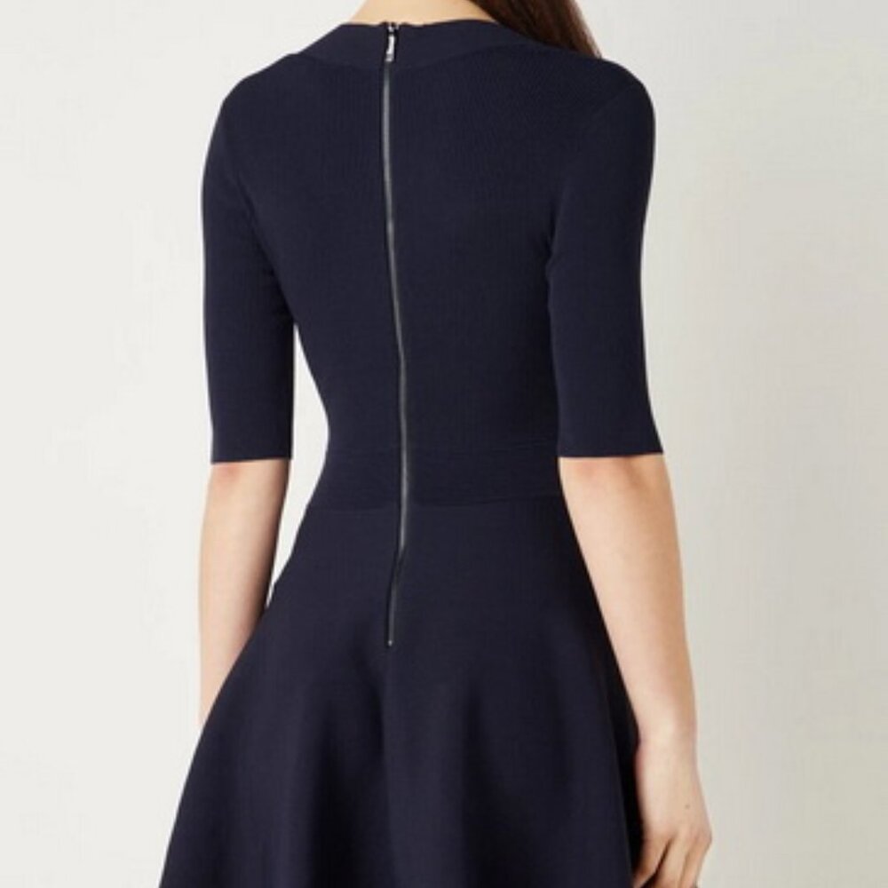 Ted Baker London Navy Blue Milly Sweetheart Sweater Dress - Picture 3 of 4
